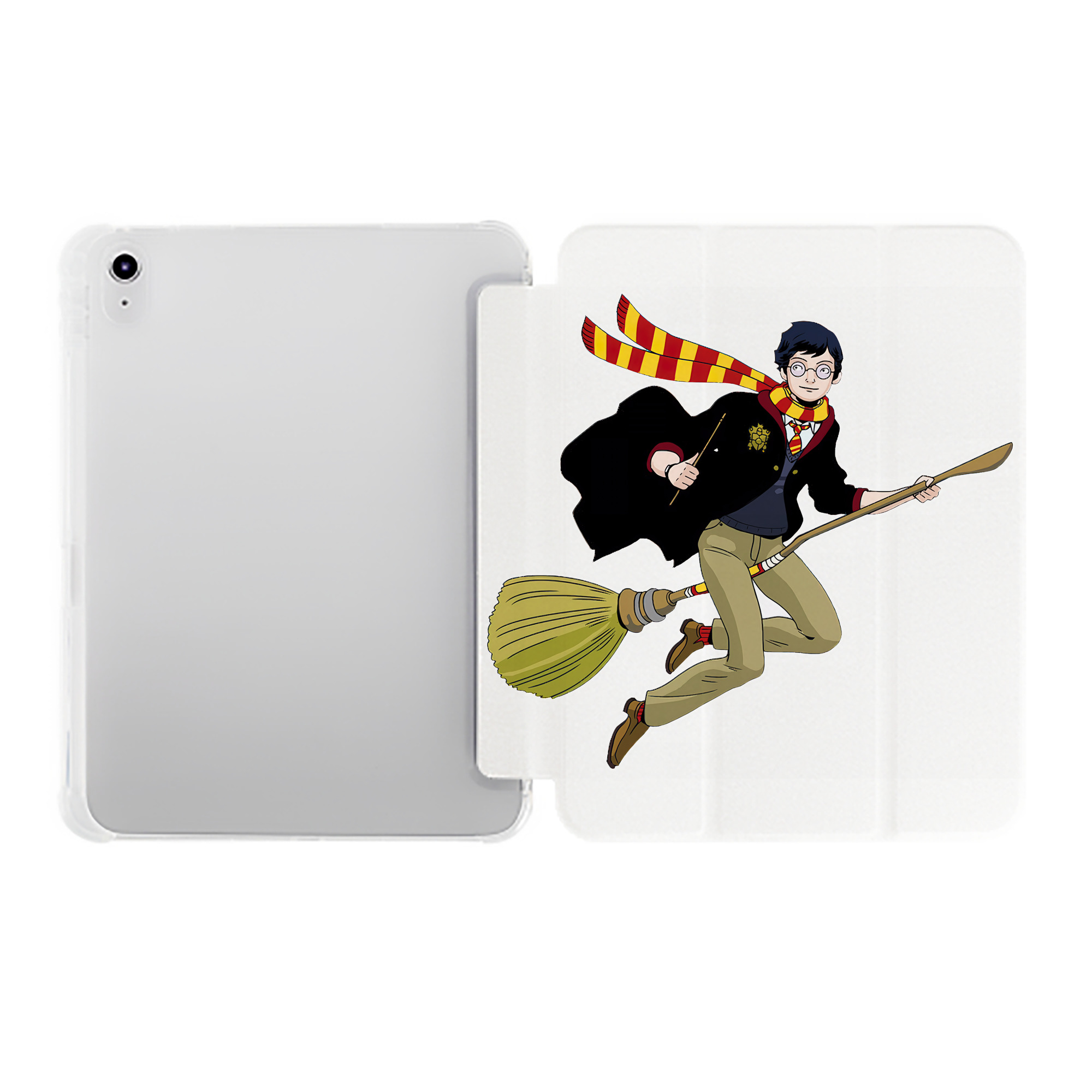 （画像用） Harry Potter ハリー・ポッターシリーズ IPad ケース ペン収納付き 三つ折りスタンド PUレザー×シリコン 対応機種9.5/10.5/10.9インチ